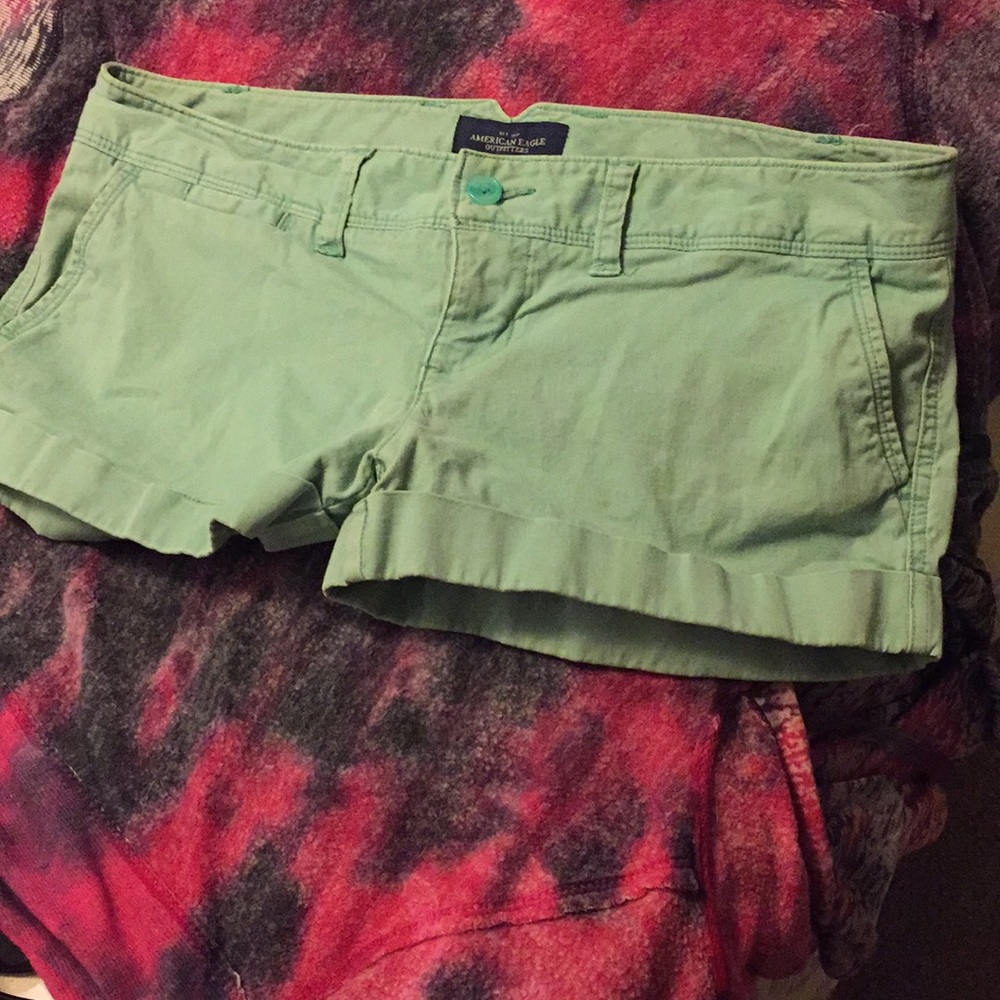 American Eagle Shorts/mint green/teal Like new